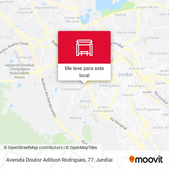 Avenida Doutor Adilson Rodrigues, 77 mapa