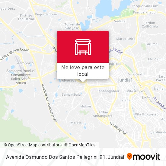 Avenida Osmundo Dos Santos Pellegrini, 91 mapa