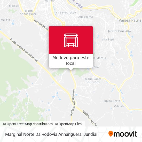 Marginal Norte Da Rodovia Anhanguera mapa