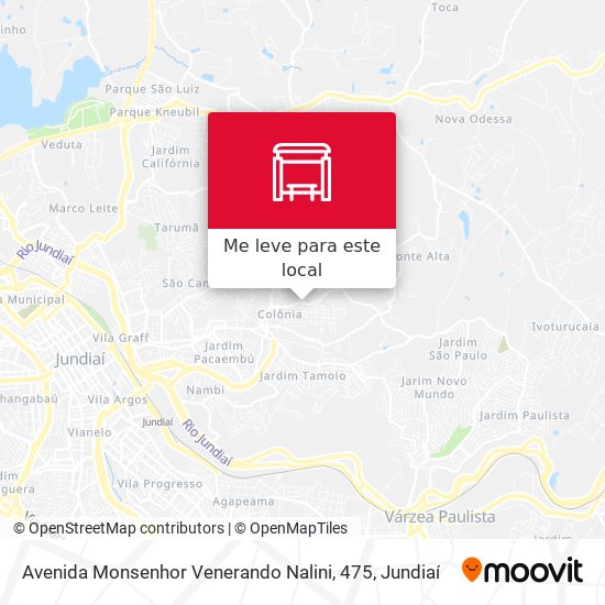 Avenida Monsenhor Venerando Nalini, 475 mapa