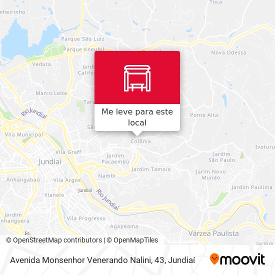 Avenida Monsenhor Venerando Nalini, 43 mapa