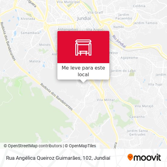 Rua Angélica Queiroz Guimarães, 102 mapa