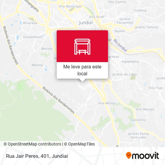 Rua Jair Peres, 401 mapa