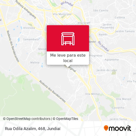 Rua Odila Azalim, 468 mapa