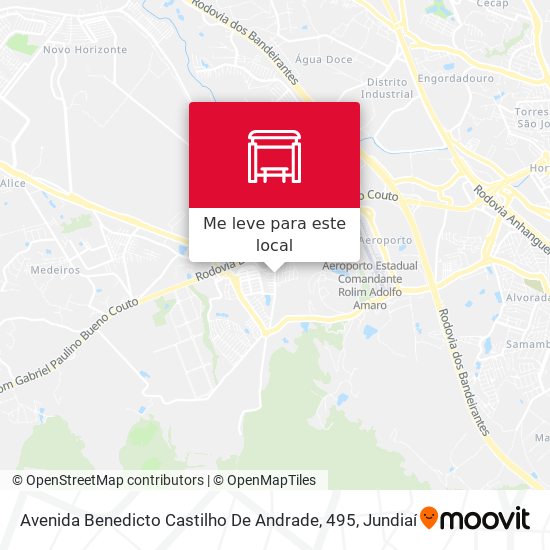 Avenida Benedicto Castilho De Andrade, 495 mapa