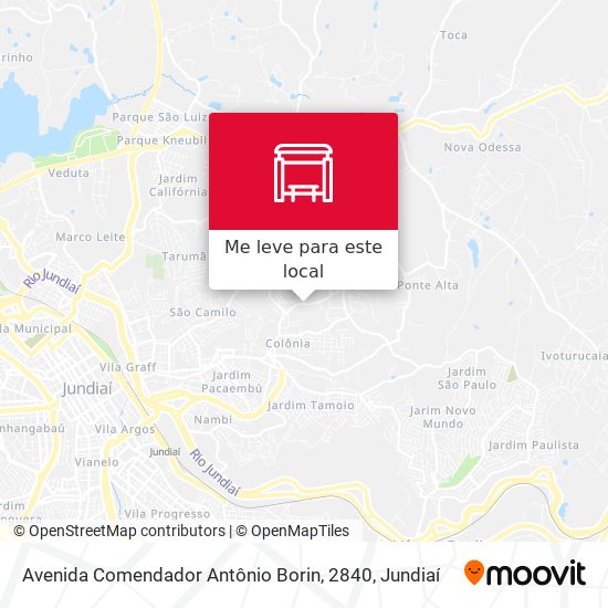 Avenida Comendador Antônio Borin, 2840 mapa