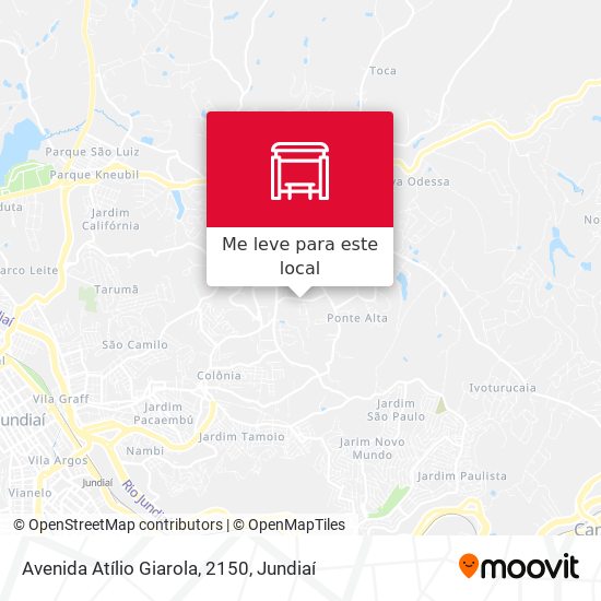 Avenida Atílio Giarola, 2150 mapa