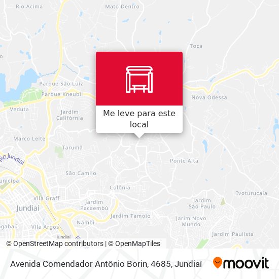Avenida Comendador Antônio Borin, 4685 mapa