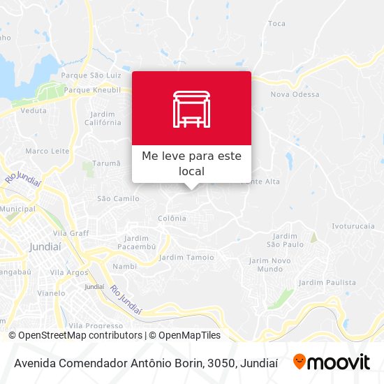 Avenida Comendador Antônio Borin, 3050 mapa