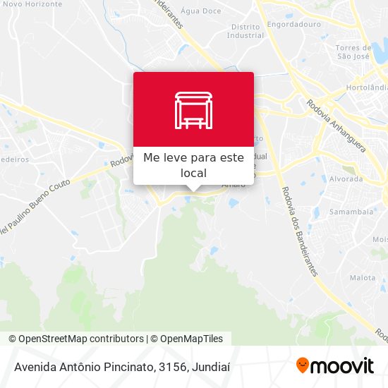 Avenida Antônio Pincinato, 3156 mapa