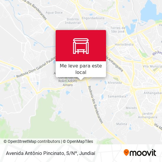 Avenida Antônio Pincinato, S / Nº mapa