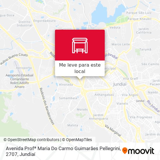 Avenida Profª Maria Do Carmo Guimarães Pellegrini, 2707 mapa