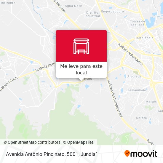 Avenida Antônio Pincinato, 5001 mapa