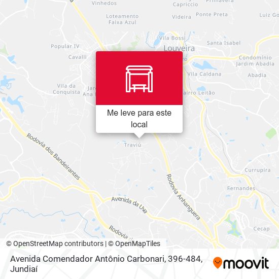 Avenida Comendador Antônio Carbonari, 396-484 mapa