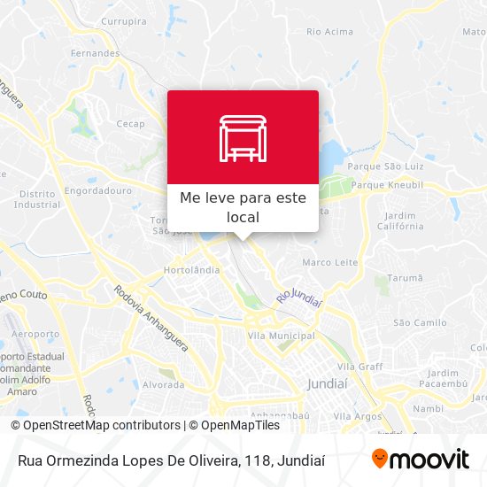 Rua Ormezinda Lopes De Oliveira, 118 mapa