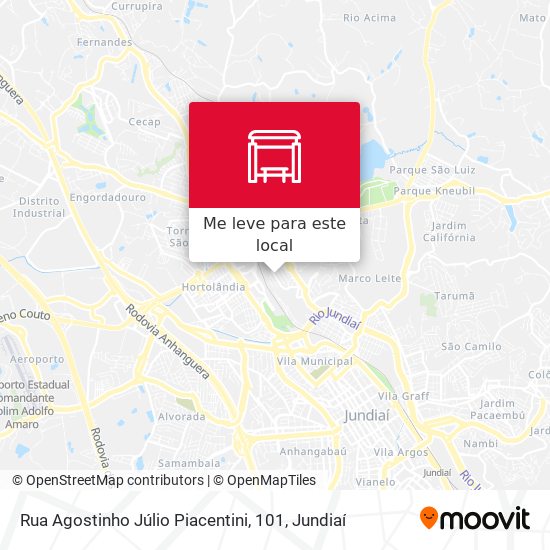 Rua Agostinho Júlio Piacentini, 101 mapa