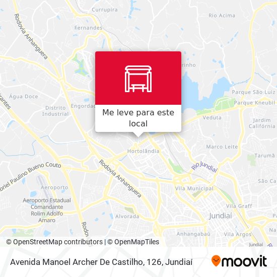 Avenida Manoel Archer De Castilho, 126 mapa