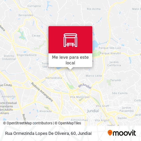 Rua Ormezinda Lopes De Oliveira, 60 mapa