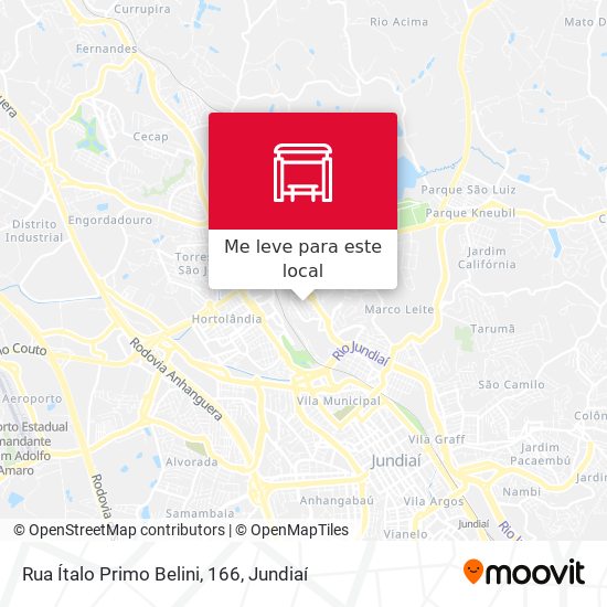 Rua Ítalo Primo Belini, 166 mapa