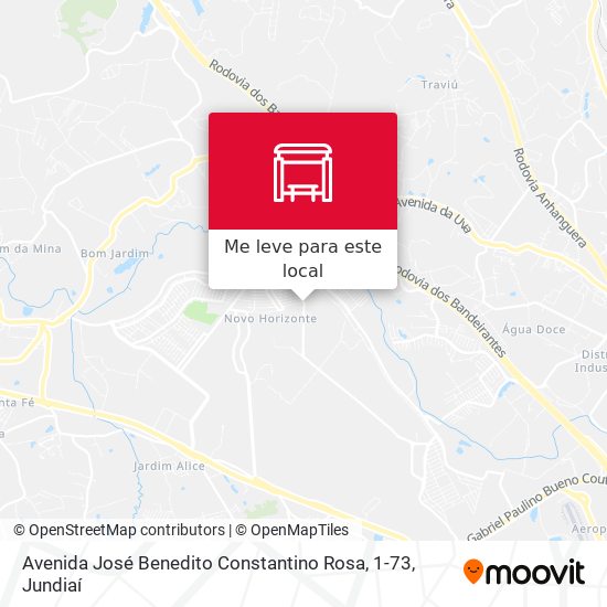Avenida José Benedito Constantino Rosa, 1-73 mapa
