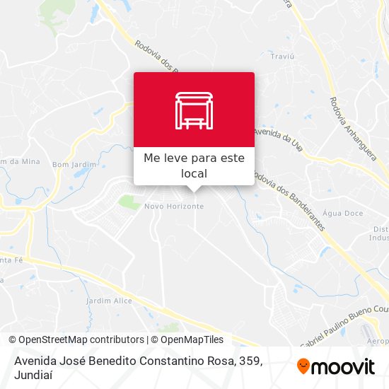 Avenida José Benedito Constantino Rosa, 359 mapa