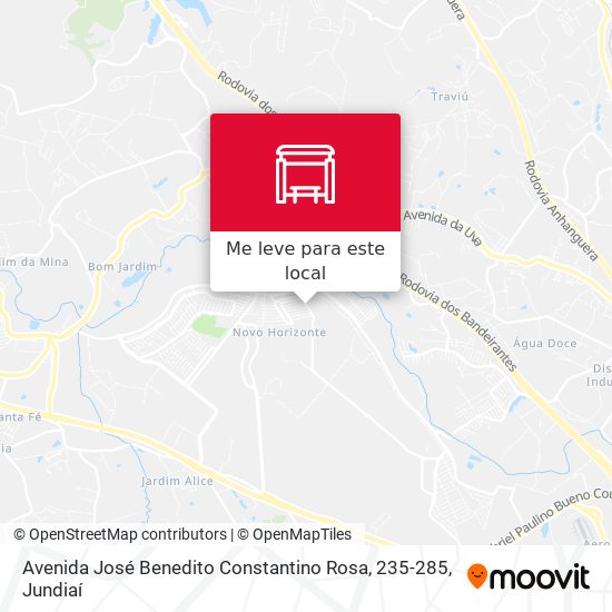 Avenida José Benedito Constantino Rosa, 235-285 mapa