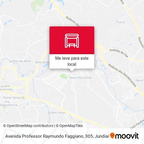 Avenida Professor Raymundo Faggiano, 305 mapa