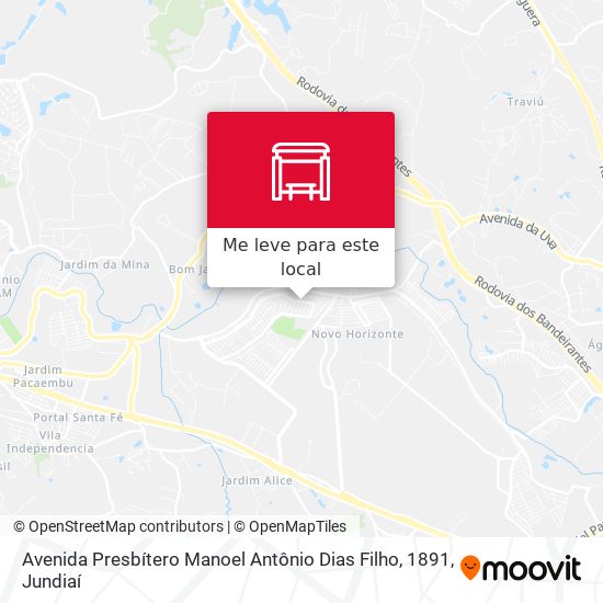 Avenida Presbítero Manoel Antônio Dias Filho, 1891 mapa