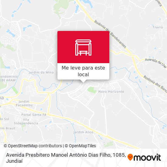 Avenida Presbítero Manoel Antônio Dias Filho, 1085 mapa