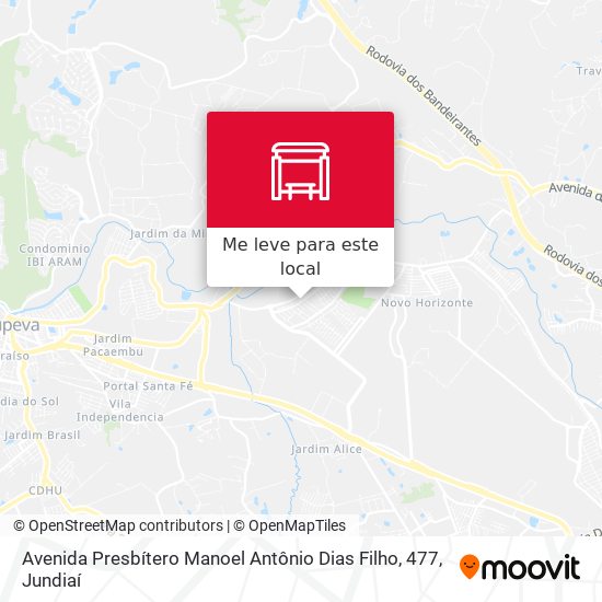 Avenida Presbítero Manoel Antônio Dias Filho, 477 mapa