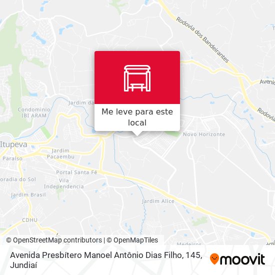 Avenida Presbítero Manoel Antônio Dias Filho, 145 mapa