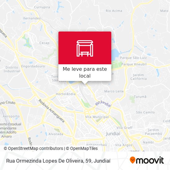 Rua Ormezinda Lopes De Oliveira, 59 mapa