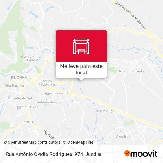 Rua Antônio Ovídio Rodrigues, 974 mapa