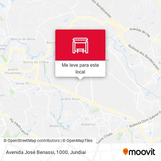 Avenida José Benassi, 1000 mapa