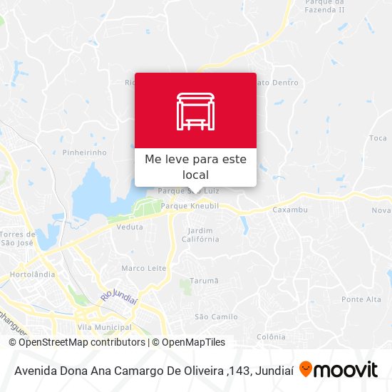 Avenida Dona Ana Camargo De Oliveira ,143 mapa