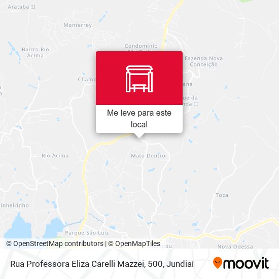 Rua Professora Eliza Carelli Mazzei, 500 mapa