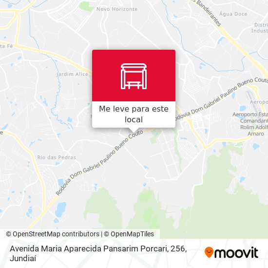 Avenida Maria Aparecida Pansarim Porcari, 256 mapa