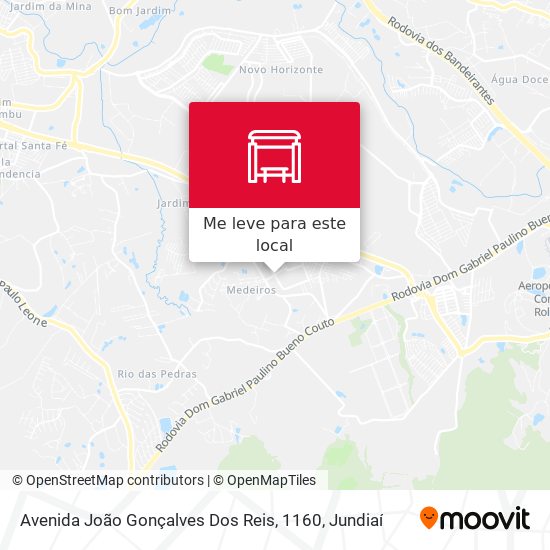 Avenida João Gonçalves Dos Reis, 1160 mapa