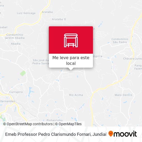 Emeb Professor Pedro Clarismundo Fornari mapa