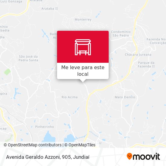 Avenida Geraldo Azzoni, 905 mapa