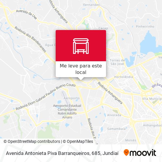 Avenida Antonieta Piva Barranqueiros, 685 mapa