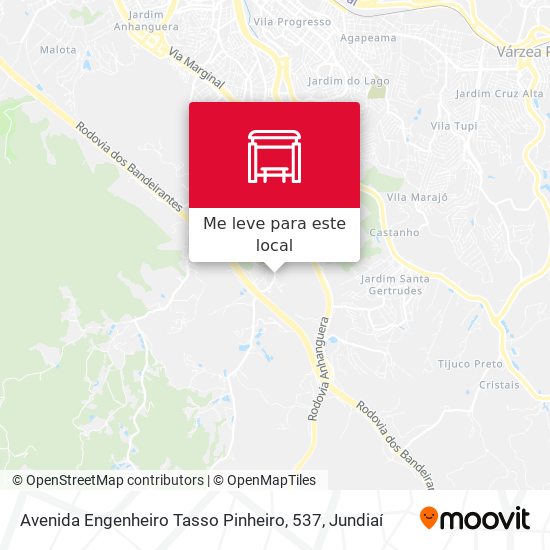 Avenida Engenheiro Tasso Pinheiro, 537 mapa