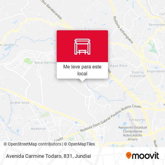 Avenida Carmine Todaro, 831 mapa