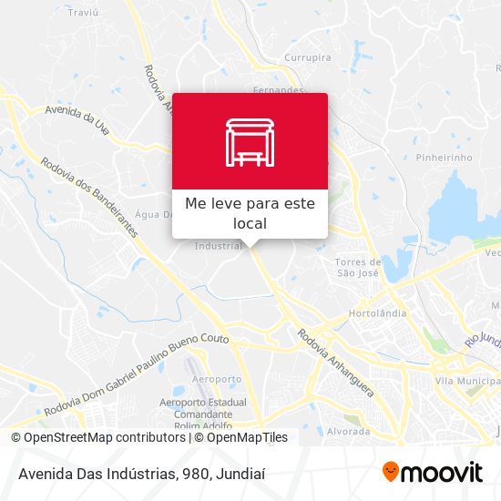 Avenida Das Indústrias, 980 mapa