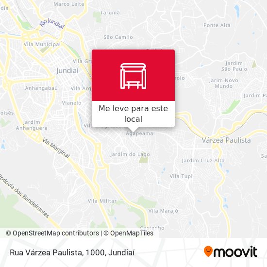 Rua Várzea Paulista, 1000 mapa