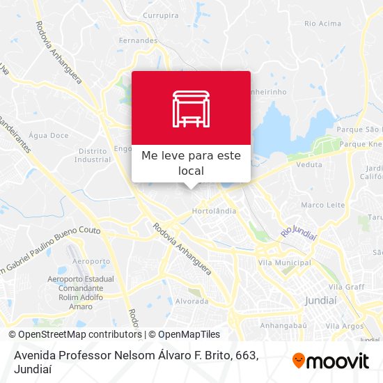 Avenida Professor Nelsom Álvaro F. Brito, 663 mapa