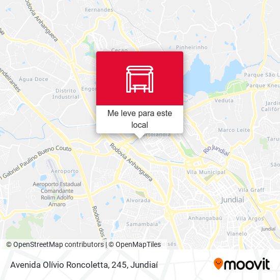Avenida Olívio Roncoletta, 245 mapa