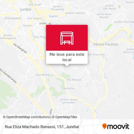 Rua Eliza Machado Benassi, 151 mapa