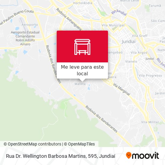 Rua Dr. Wellington Barbosa Martins, 595 mapa