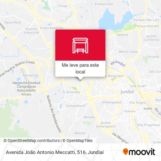 Avenida João Antonio Meccatti, 516 mapa